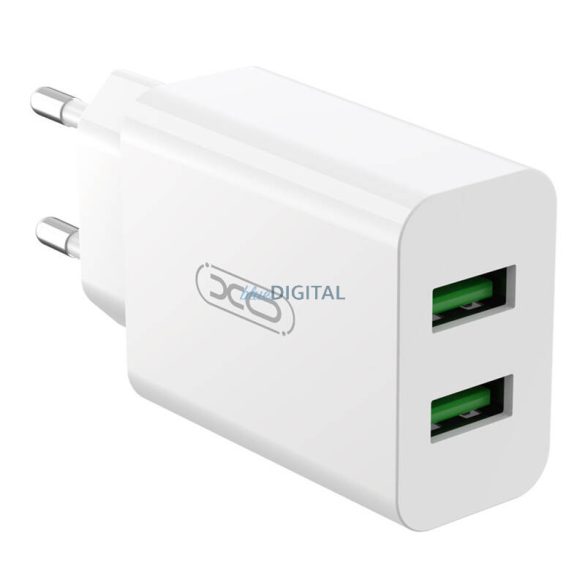 Xo L119 hálózati töltő 2xUSB-A csatlakozóval 18W fehér