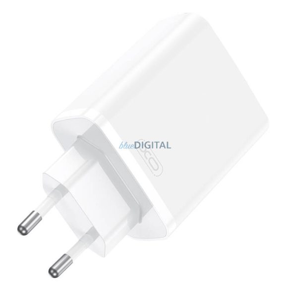 XO CE22 hálózati töltő 2xUSB-A és 2xUSB-C csatlakozással GaN 45W - fehér