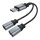 Audio adapter type-c type-c + 3,5 mm-es csatlakozó XO NBR160B Bluetooth átviteli funkció (fekete)