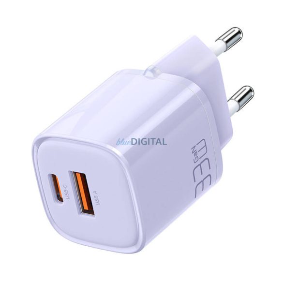 Töltő GaN 33W Mcdodo CH-0155 USB-C, USB-A (lila)