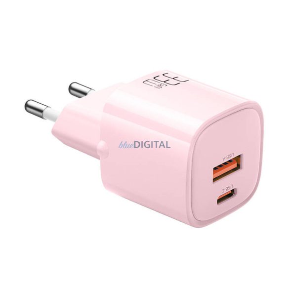 Töltő GaN 33W Mcdodo CH-0156 USB-C, USB-A (rózsaszín)