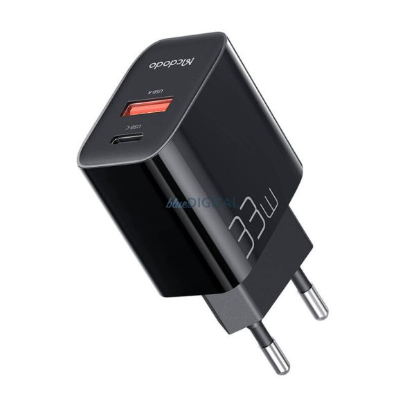 Töltő GaN 33W Mcdodo CH-0921 USB-C, USB-A (fekete)