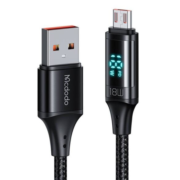 Mcdodo CA-1070 USB-Micro USB kábel, 3A, 1.2m (fekete)