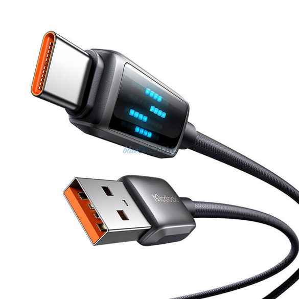 Mcdodo CA-2350 USB-A - Type-C kábel kijelzővel, 6A 1.2m - fekete