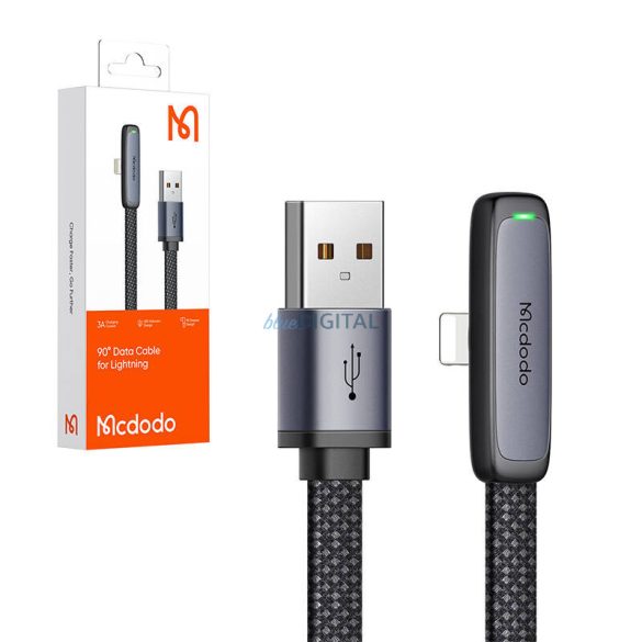 Mcdodo CA-2790 USB-A - Lightning kábel 3A 480Mbps 1.2m - fekete