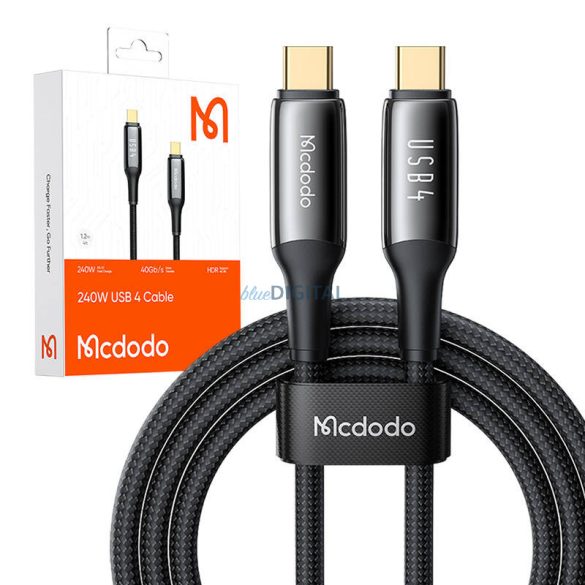 Mcdodo CA-2990 Type-C - Type-C kábel PD 5A 140W 40Gbps 8K 1.2m - fekete