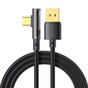 USB-ről USB-C Prisma 90 fokos kábel Mcdodo CA-3381, 6A, 1,8m (fekete)