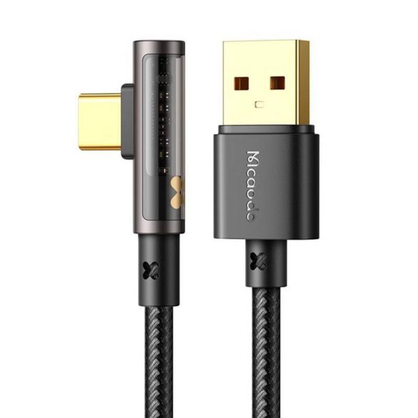 USB-ről USB-C Prisma 90 fokos kábel Mcdodo CA-3381, 6A, 1,8m (fekete)