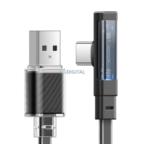 Kábel USB-C USB-C Mcdodo CA-3423 90 fokos 1.8mLED (fekete)