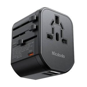 Univerzális fali töltő Mcdodo EU/US/AU/UK CP-3471, PD 20W (fekete)