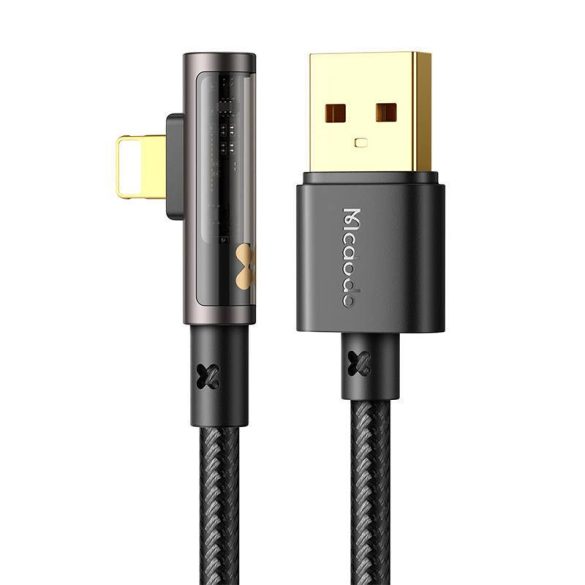 USB-ről villanyvezetékre 90 fokos kábel Mcdodo CA-3511, 1.8m (fekete)