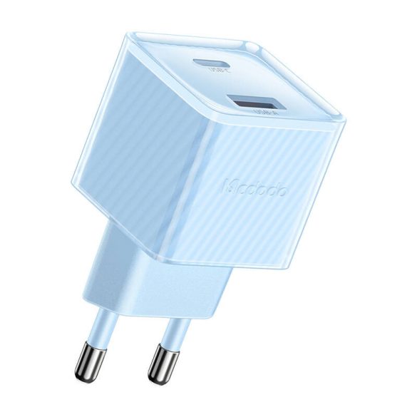 McDodo CH-4152 hálózati töltő 1xUSB-A és 1xUSB-C csatlakozással 33W - kék