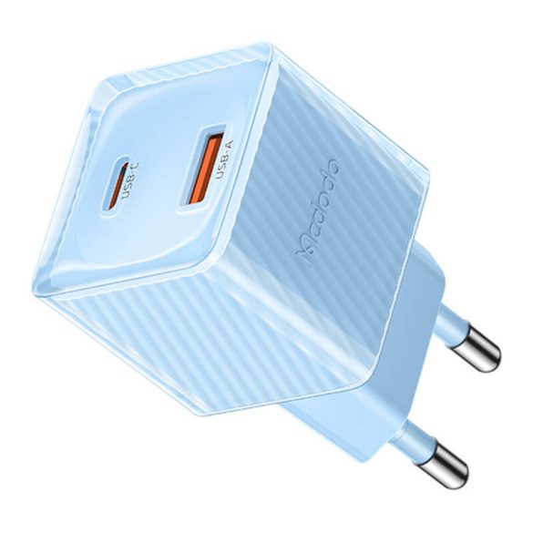 McDodo CH-4152 hálózati töltő 1xUSB-A és 1xUSB-C csatlakozással 33W - kék