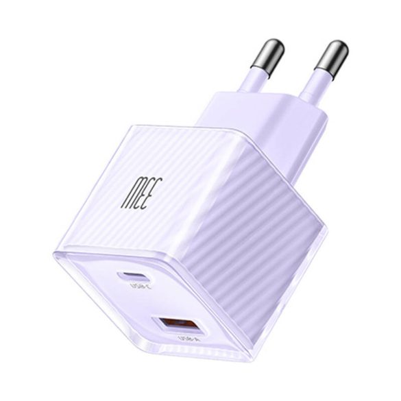 McDodo CH-4153 hálózati töltő 1xUSB-A és 1xUSB-C csatlakozással 33W - lila