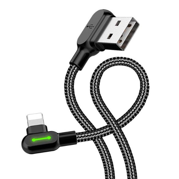 USB Lightning kábel, Mcdodo CA-4673, ferde, 1.8m (fekete)