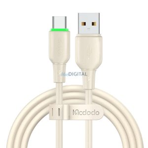 USB-ről USB-C kábel Mcdodo CA-4750 LED világítás 1.2m (bézs)