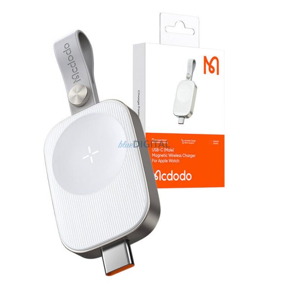 Mcdodo CH-4992 mágneses Apple Watch töltő USB-C csatlakozóval - fehér