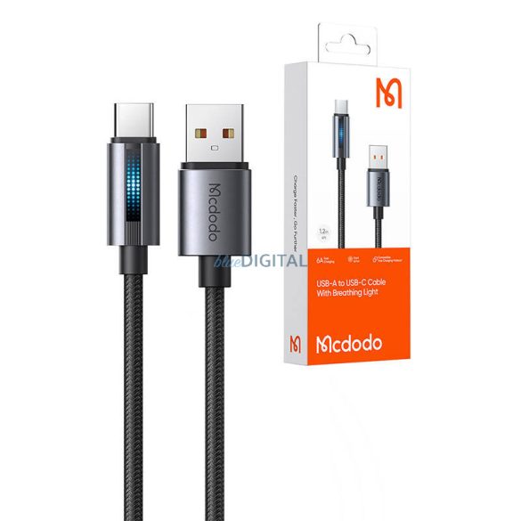 Mcdodo CA-5180 USB-A - Type-C kábel 100W 6A 1.2m - fekete