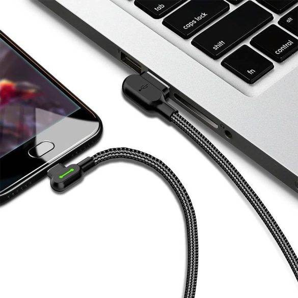 USB USB-C kábel Mcdodo CA-5280 LED, 0,5m (fekete)