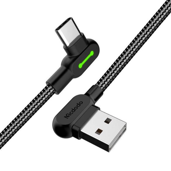 USB USB-C kábel Mcdodo CA-5280 LED, 0,5m (fekete)