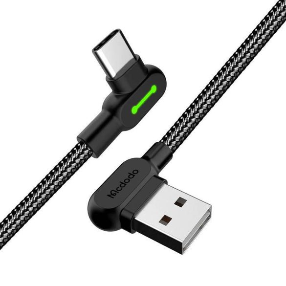 USB-USB-C kábel Mcdodo CA-5280 LED, 1,8m (fekete)