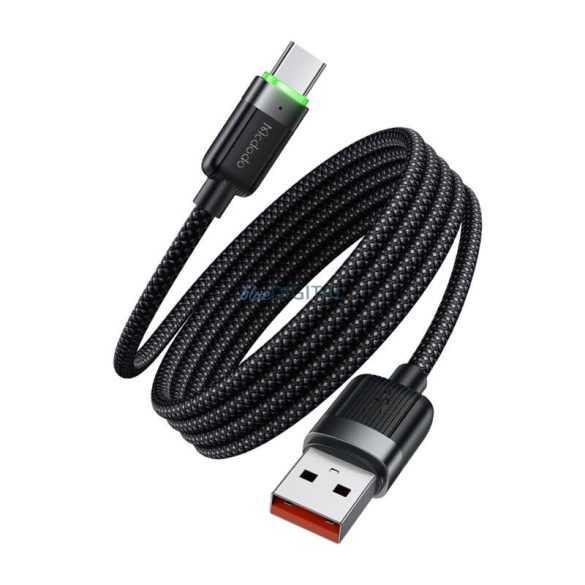 Mcdodo CA-5650 USB-A - Type-C kábel (öntekercselő) 6A 100W 1.2m - fekete