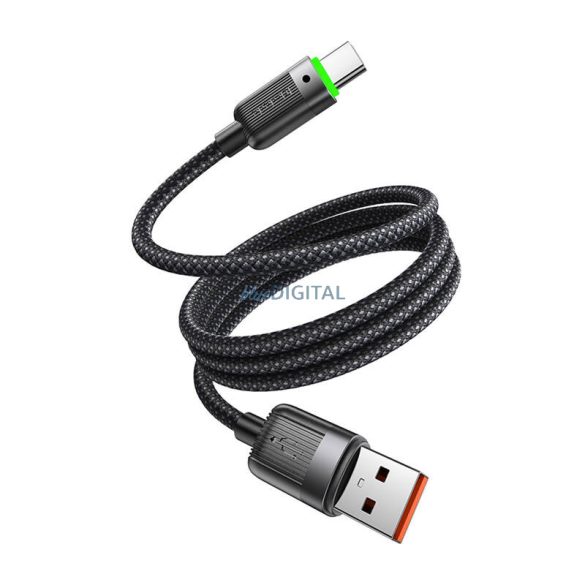 Mcdodo CA-5650 USB-A - Type-C kábel (öntekercselő) 6A 100W 1.2m - fekete