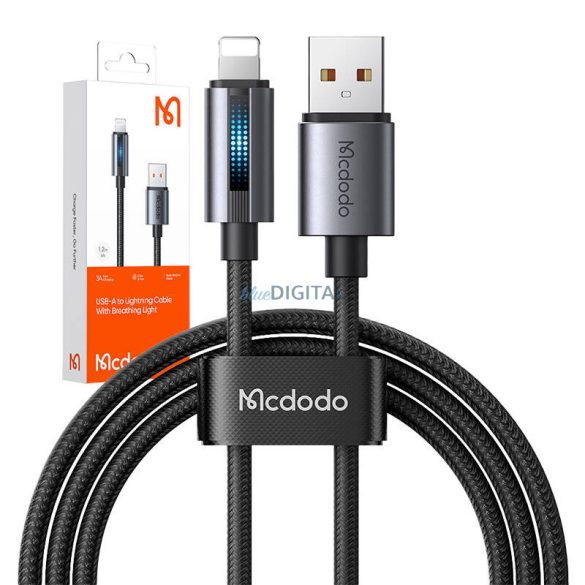 Mcdodo CA-5660 USB-A - Lightning kábel 3A 1.2m - fekete