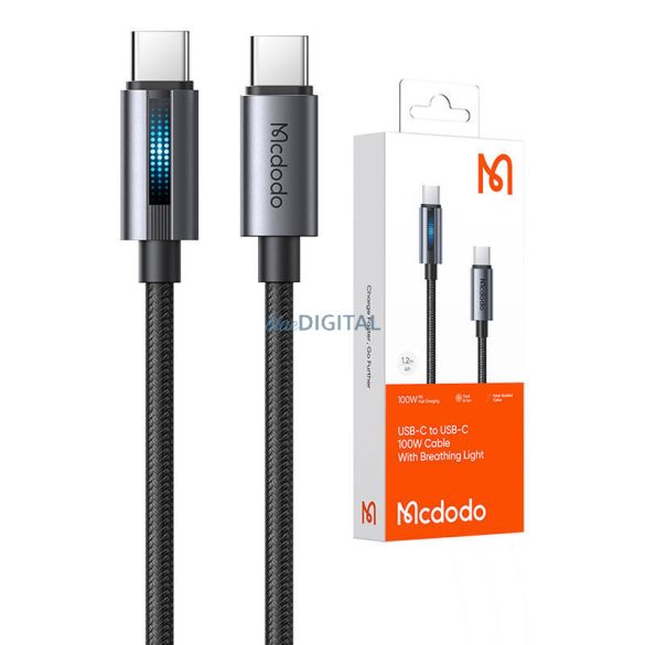 Mcdodo CA-5740 Type-C - Type-C kábel 100W 5A 1.2m - fekete