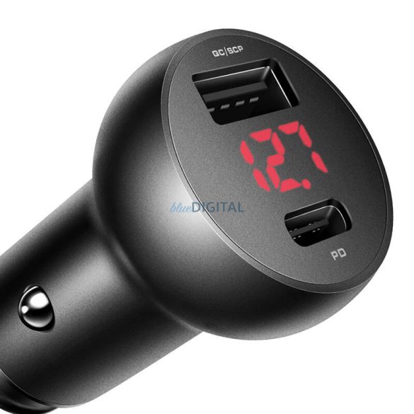 Mcdodo CC-6810 autós töltő 1xUSB-A és 1xUSB-C csatlakozással 30W - fekete