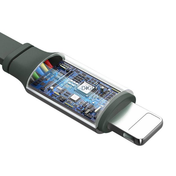 USB kábel Mcdodo CA-7252 3 az 1-ben behúzható 1,2m zöld