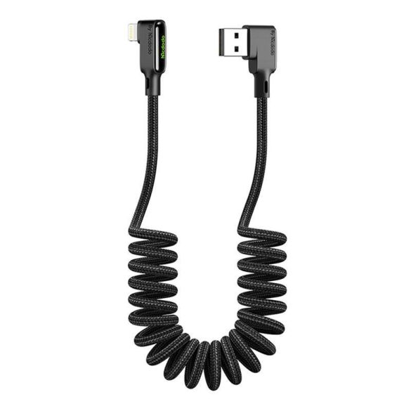 USB Lightning kábel, Mcdodo CA-7300, ferde, 1.8m (fekete)