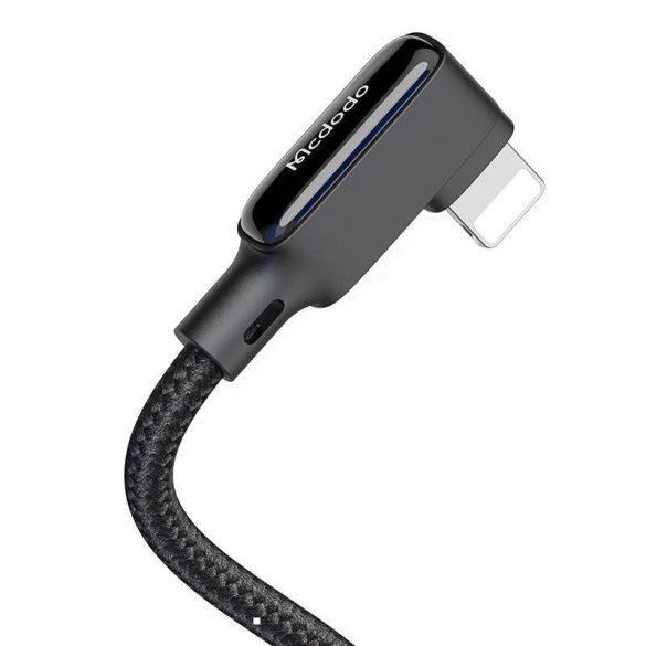 USB Lightning kábel, Mcdodo CA-7300, ferde, 1.8m (fekete)