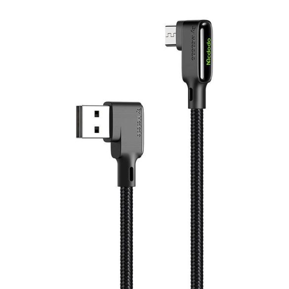 USB-Micro USB kábel, Mcdodo CA-7530, ferde, 1,2m (fekete)