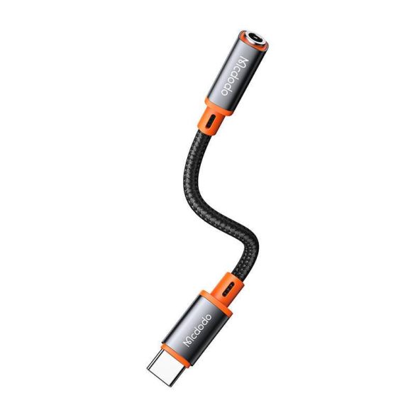 USB-C és AUX mini jack 3,5 mm-es audio adapter Mcdodo CA-7561, DAC, 0,11m (fekete)