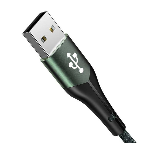 USB-ről USB-C-re Mcdodo Magnificence CA-7961 LED-es kábel, 1m (zöld)