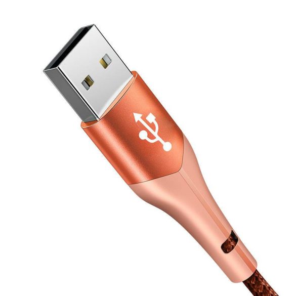 USB-ről USB-C-re Mcdodo Magnificence CA-7962 LED kábel, 1m (narancssárga)