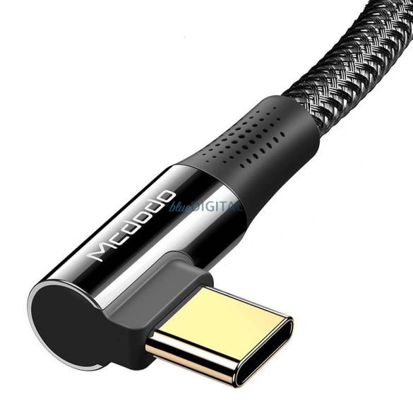 Kábel USB-C-ről USB-C-re Mcdodo CA-8321 100W 90 fokos 1.2m (fekete)