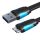 Lapos USB 3.0 A apa és Micro-B apa kábel Vention VAS-A12-B200 2m Fekete