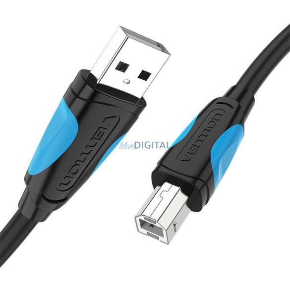 USB 2.0 A és USB-B nyomtatókábel Vention VAS-A16-B100 1m Fekete