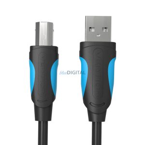 USB 2.0 A férfi USB-B férfi nyomtatókábel Vention VAS-A16-B150 1.5m Fekete PVC