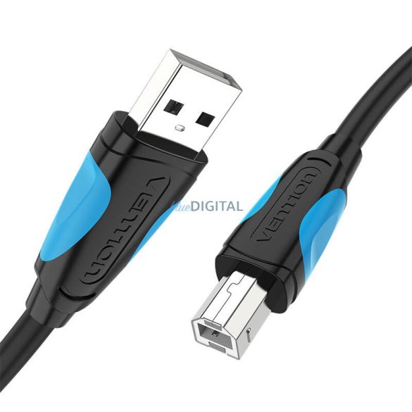 USB 2.0 A férfi USB-B férfi nyomtatókábel Vention VAS-A16-B150 1.5m Fekete PVC