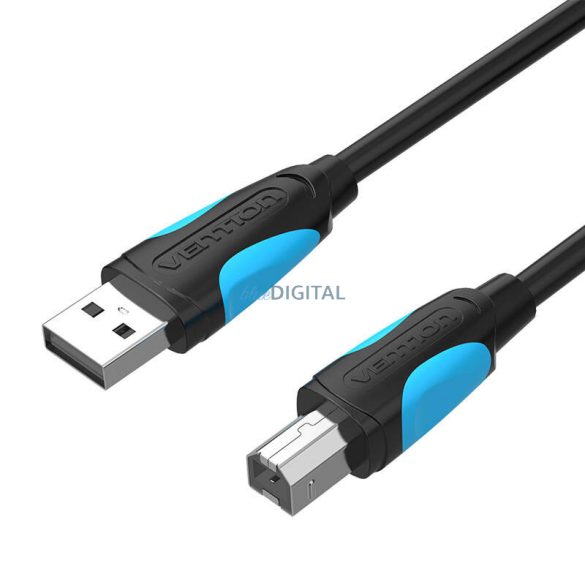 USB 2.0 A és USB-B nyomtatókábel Vention VAS-A16-B200 2m Fekete
