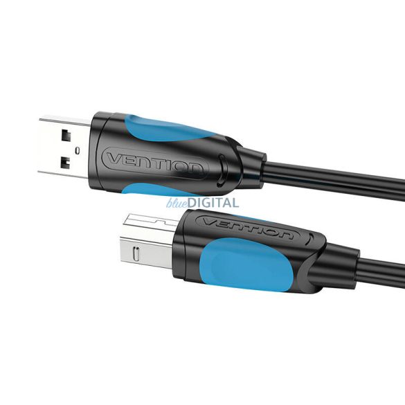 USB 2.0 A férfi USB-B férfi nyomtatókábel Vention VAS-A16-B500 5m Fekete PVC