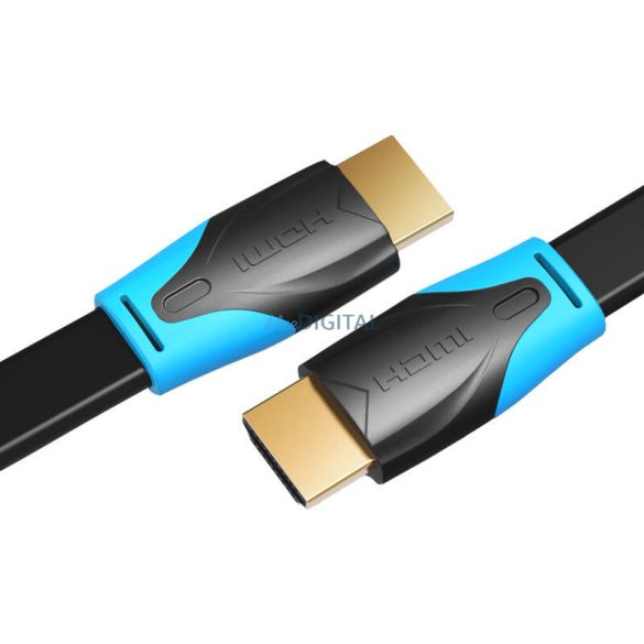 Lapos HDMI kábel 1.5m Vention VAA-B02-L150 (fekete)