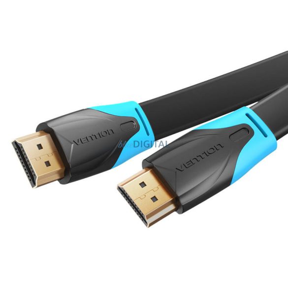 Lapos HDMI kábel 1.5m Vention VAA-B02-L150 (fekete)