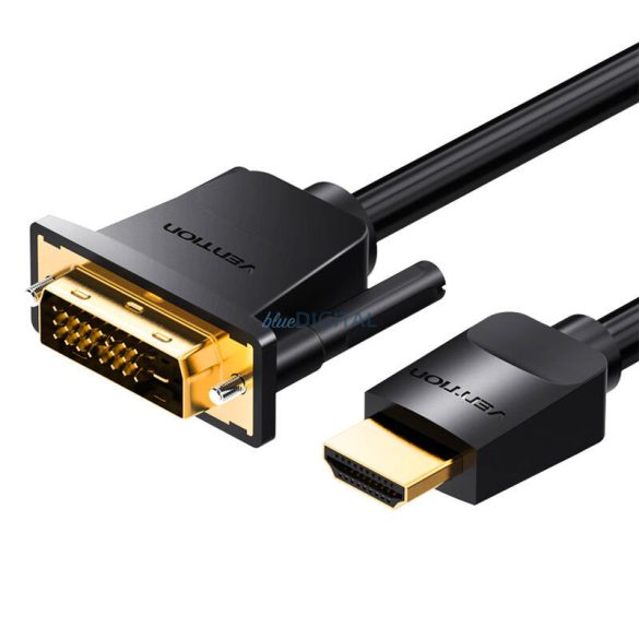 HDMI-DVI kábel 1m Vention ABFBF (fekete)