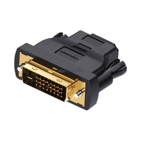 DVI (24+1) male HDMI Female adapter Vention ECDB0 (fekete)