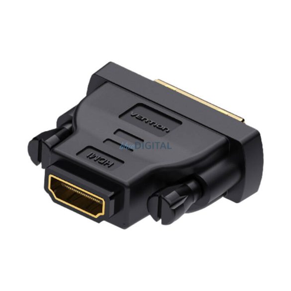 DVI (24+1) male HDMI Female adapter Vention ECDB0 (fekete)