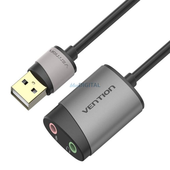 Külső USB hangkártya 0.15m Vention CDKHB (szürke)